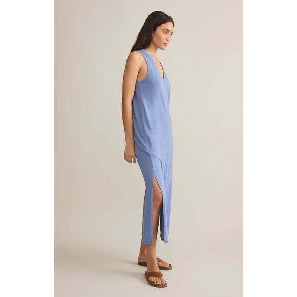 Z Supply Palisades Midi Dress - Sky Blue NWT VARIOUS SIZES - Picture 3 of 5